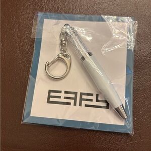 Effy White and Silver Pen with Keychain